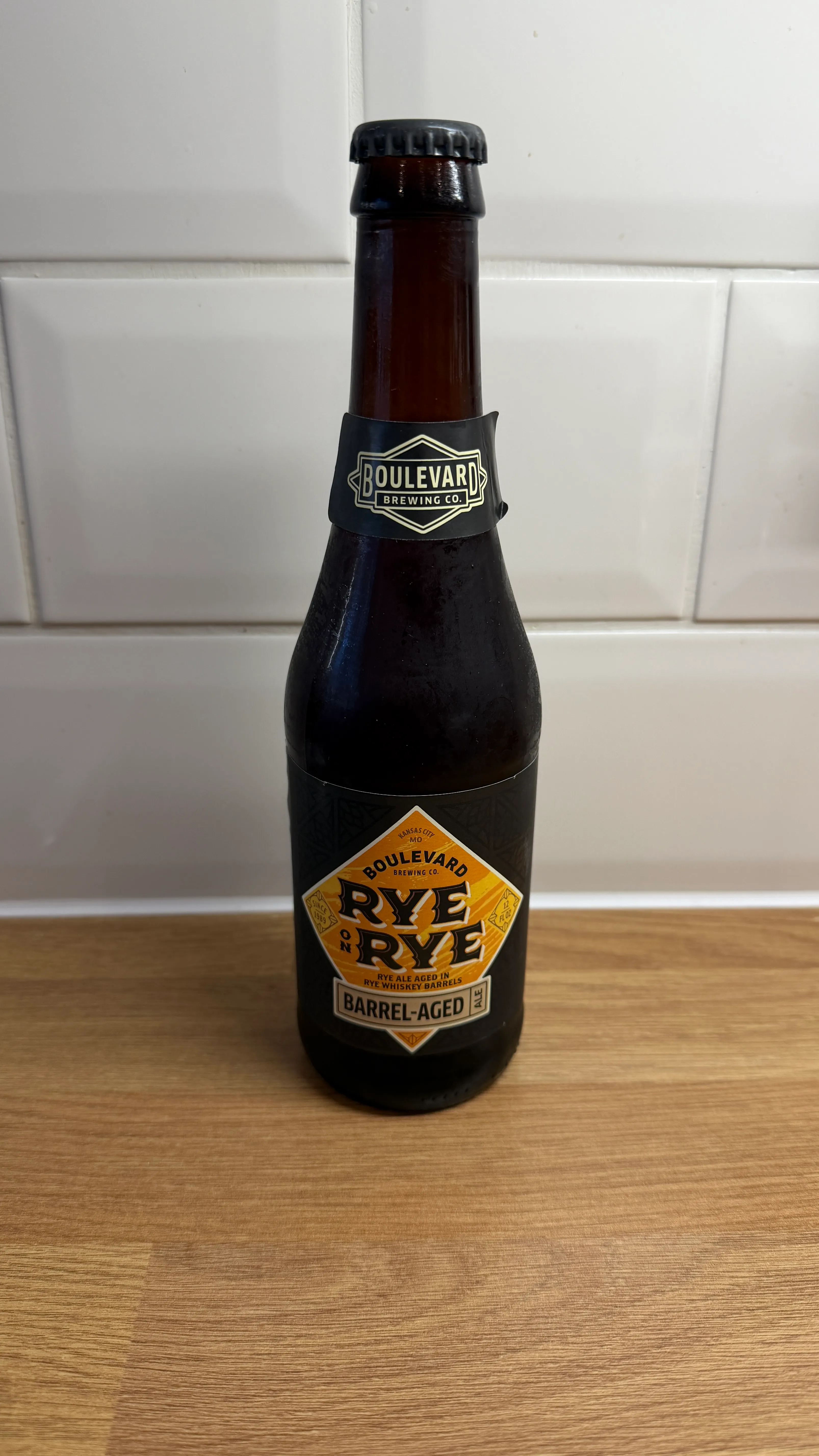 Boulevard Brewing Rye on Rye bottle